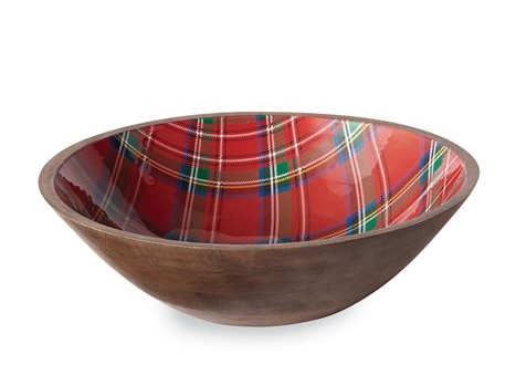 RED TARTAN BOWL