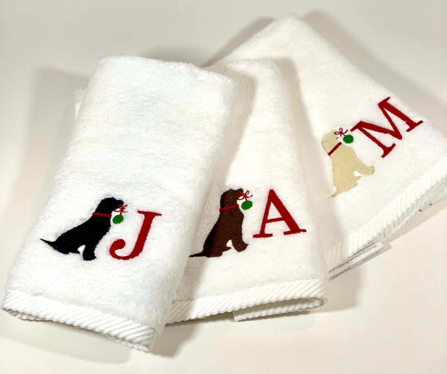 HOLIDAY LABRADOR TERRY GUEST TOWEL