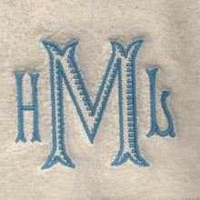 Load image into Gallery viewer, TERRY GUEST TOWEL with TRIPLE MONOGRAM
