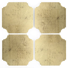 Load image into Gallery viewer, GOLD LEAF LUCITE COASTER SET
